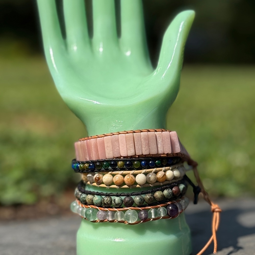 Elegant Multi-Color Beaded Bracelet Set